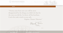 Desktop Screenshot of bridgecreekinvestment.com
